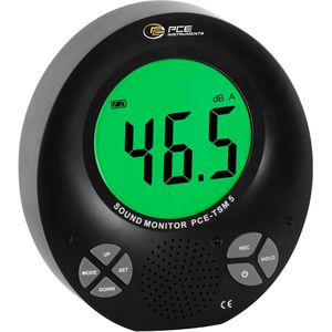 PCE Schallpegelmessgerät TSM 5, 35 bis 135 Dezibel, Datenlogger