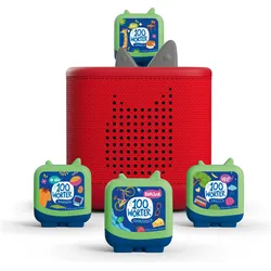 Tonies Audiosystem Hörfigur Clever Tonie "Around the World in 100 words - 4er Set" - 4er Set (Chinesisch, Deutsch, Englisch, Französisch, Spanisch)