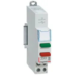 Legrand 412916 Taster CX3 20A 1 Schließer (Grün) + 1 Öffner (Rot), Gebrauchskategorie AC-12,1TE