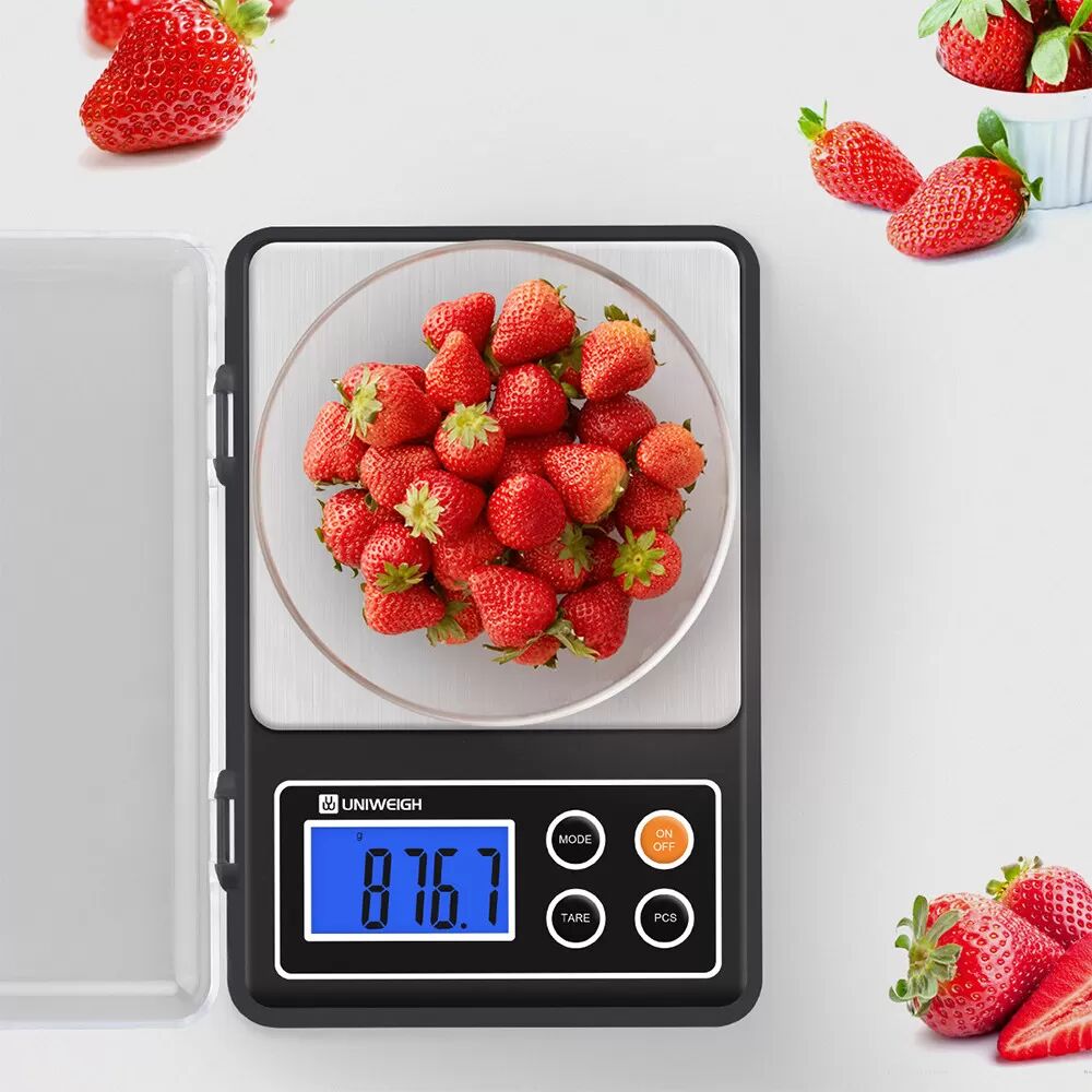 INF Digitale Präzisions-Küchenwaage – 2 kg/0,1 g elektronische Waage