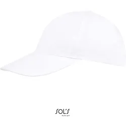 SOLS Unisex 5-Panel Baseball Kappe Klassische Cap 88110 white one size