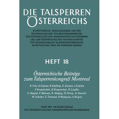 Österreichische Beiträge zum Talsperrenkongreß Montreal, Taschenbuch von , Springer Wien, 978-3-211-80960-0