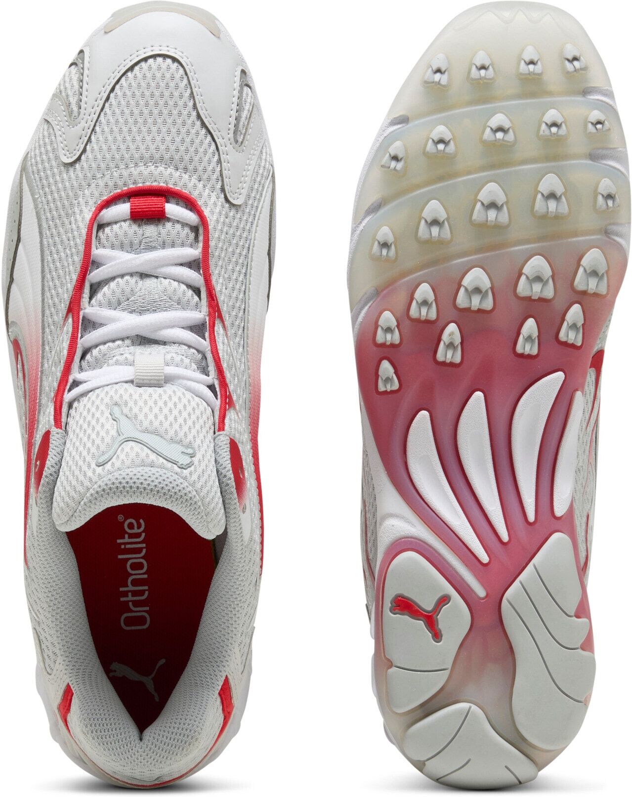 Sneaker PUMA "INHALE", Damen, Gr. 42, Textil, grau (feather gray, for all time rot), unifarben, Schuhe Sneaker feather gray, for all time rot 42, Textil