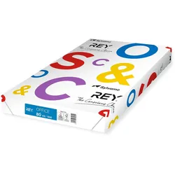 Kopierpapier Rey Office A3 80g/qm weiß VE=5x500 Blatt