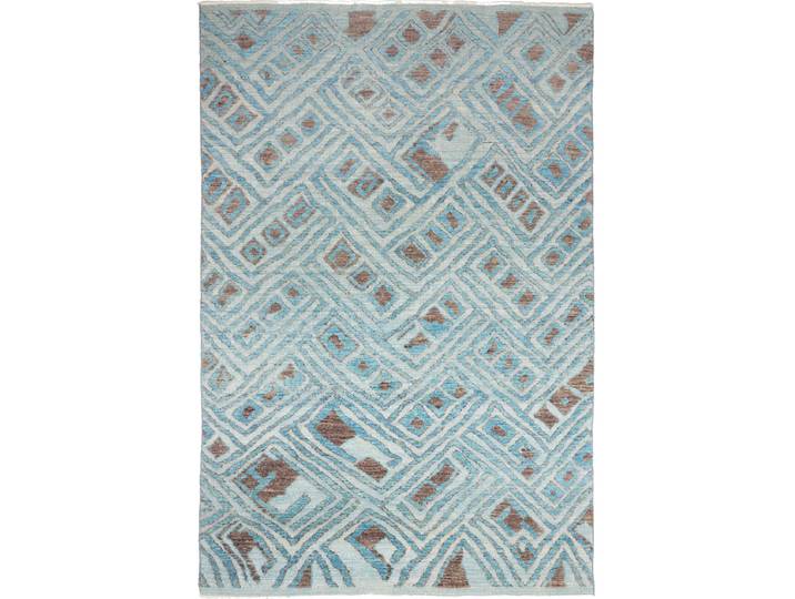 Berber Contemporary Teppich 200x302 Handgeknüpft Modern Orientteppich Designteppich Wolle