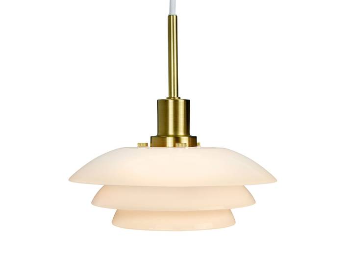 DL20 Suspension Opal/Brass - Dyberg Larsen - Salon / séjour - Scandinave - Verre - À ampoule unique
