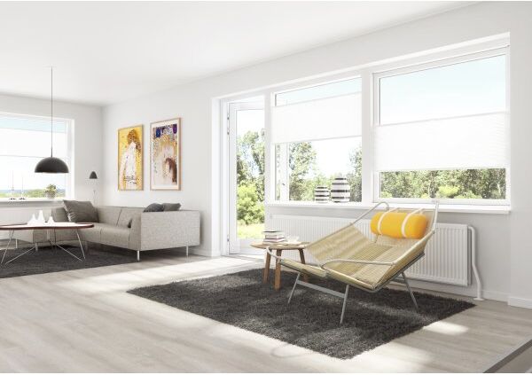 Debel Flex Plisségardin, 60x130 Cm, Hvid