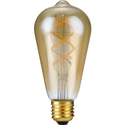 SPL | LED-Glühlampe | Große Fassung E27 | Rustika | Gold | 64mm | 5W