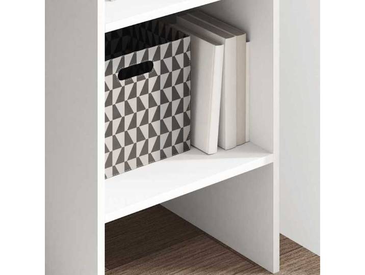 BEST Bibliothèque Étagère Blanc 40x35x180 cm - MODERNE Bibliothèque Blanc 40x35x180 cm Bois d'ingénierie 43812