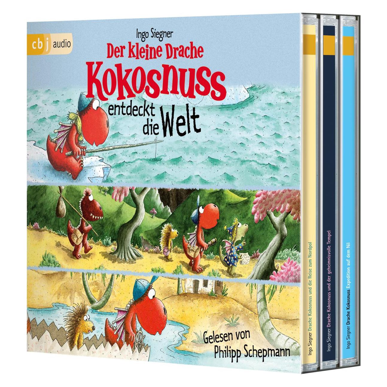 Edel Der kleine Drache Kokosnuss entdeckt die Welt (Ingo Siegner, Philipp Schepmann, Deutsch) (8371-3894-8)