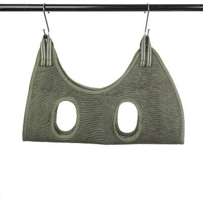 Inspired Living CalmClip Pet Grooming Hammock For Cat And Dog Nail Trimming green m