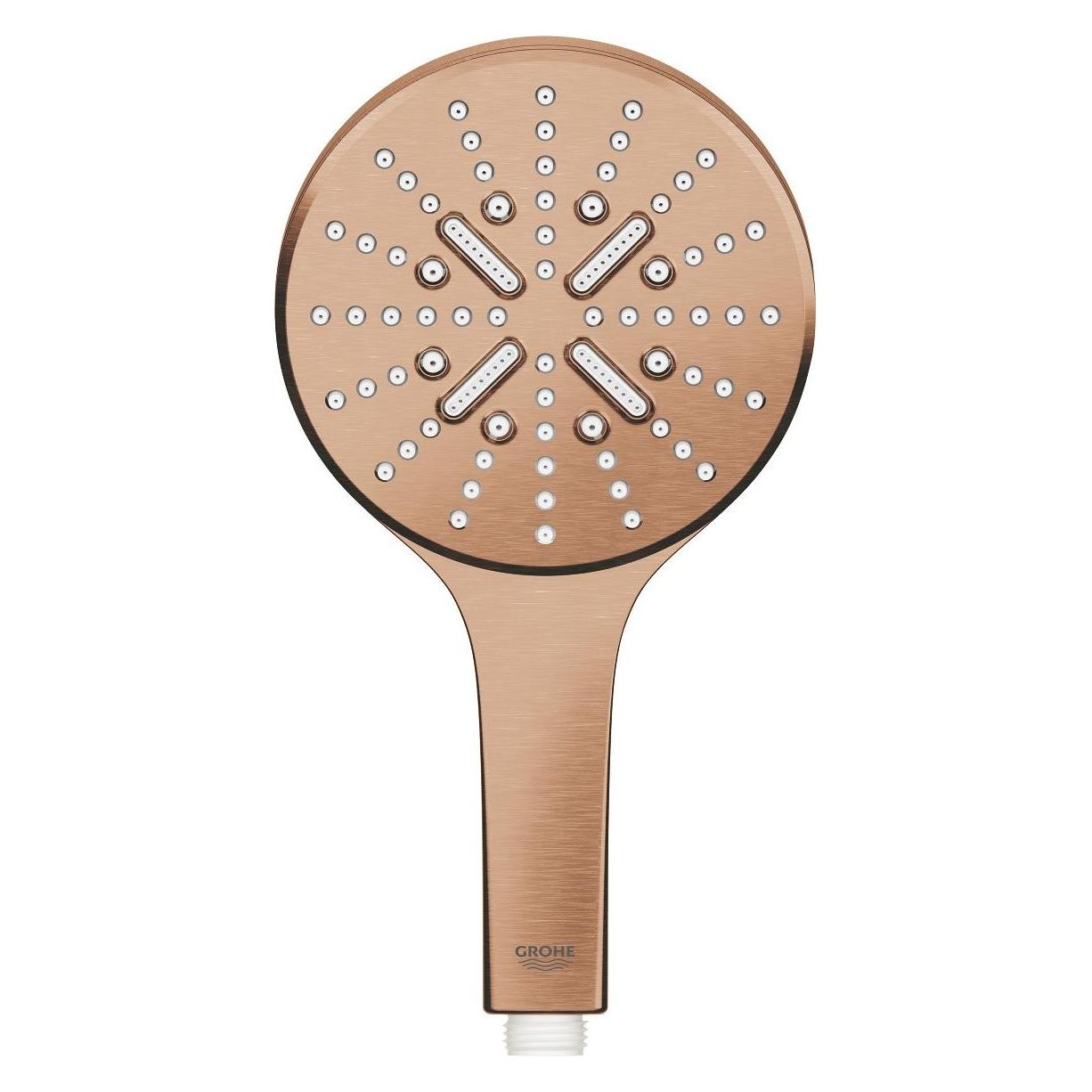 Grohe Handbr RAINSHOWER SMARTACTIVE 130 warm sunset gebürstet (3 Strahlarten, 9.50 l/min) (26574DL0)