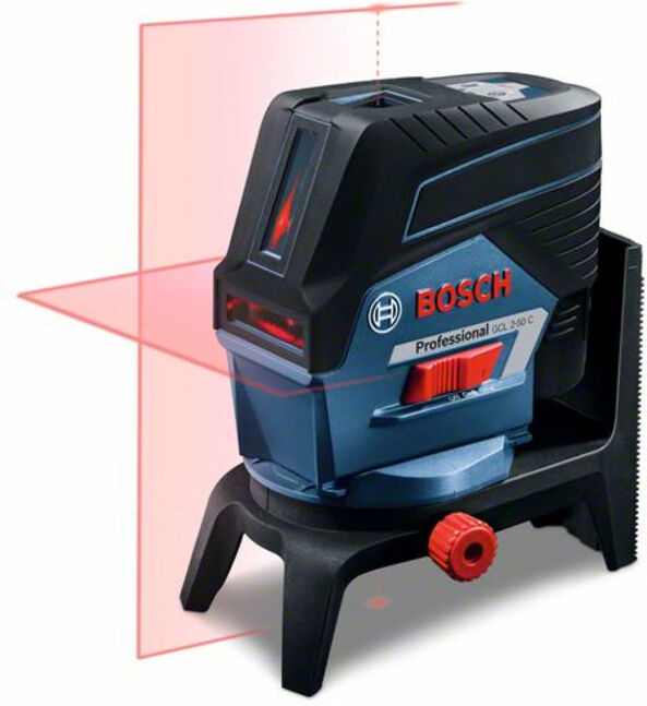 Laser combiné BOSCH GCL 2-50 C avec 4 piles LR6 (AA) de 1,5 V RM 2 adaptateur de piles (0601066G00)