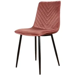DS4U - Gaby Esszimmerstuhl Samt Rosa
