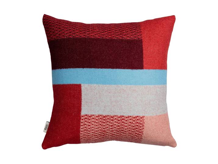 Røros Tweed Mikkel kussen 50x50 cm Red