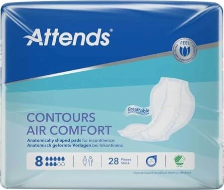 Attends Contours Air Comfort 8 Vorlage 28 St Einlagen