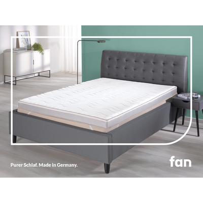 Topper FAN "Big Komfort Plus, 7 Zonen Topper 90x200, 180x200 cm & weitere Größen", weiß, B:120cm H:10cm L:200cm, Kaltschaum, Topper, Matratze, Boxspringbett, Hausstauballergiker geeignet, ergonomisch