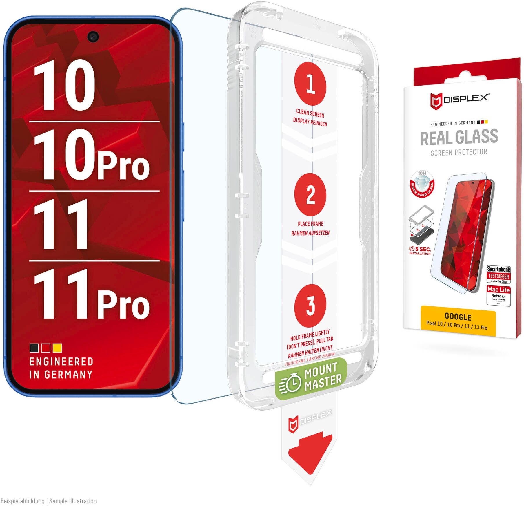 Displex Displayschutzglas "Real Glass Screen Protector", transparent, B:9cm H:1,5cm T:20,5mm, Displayfolien, Displayschutzfolie, Displayschutzglas