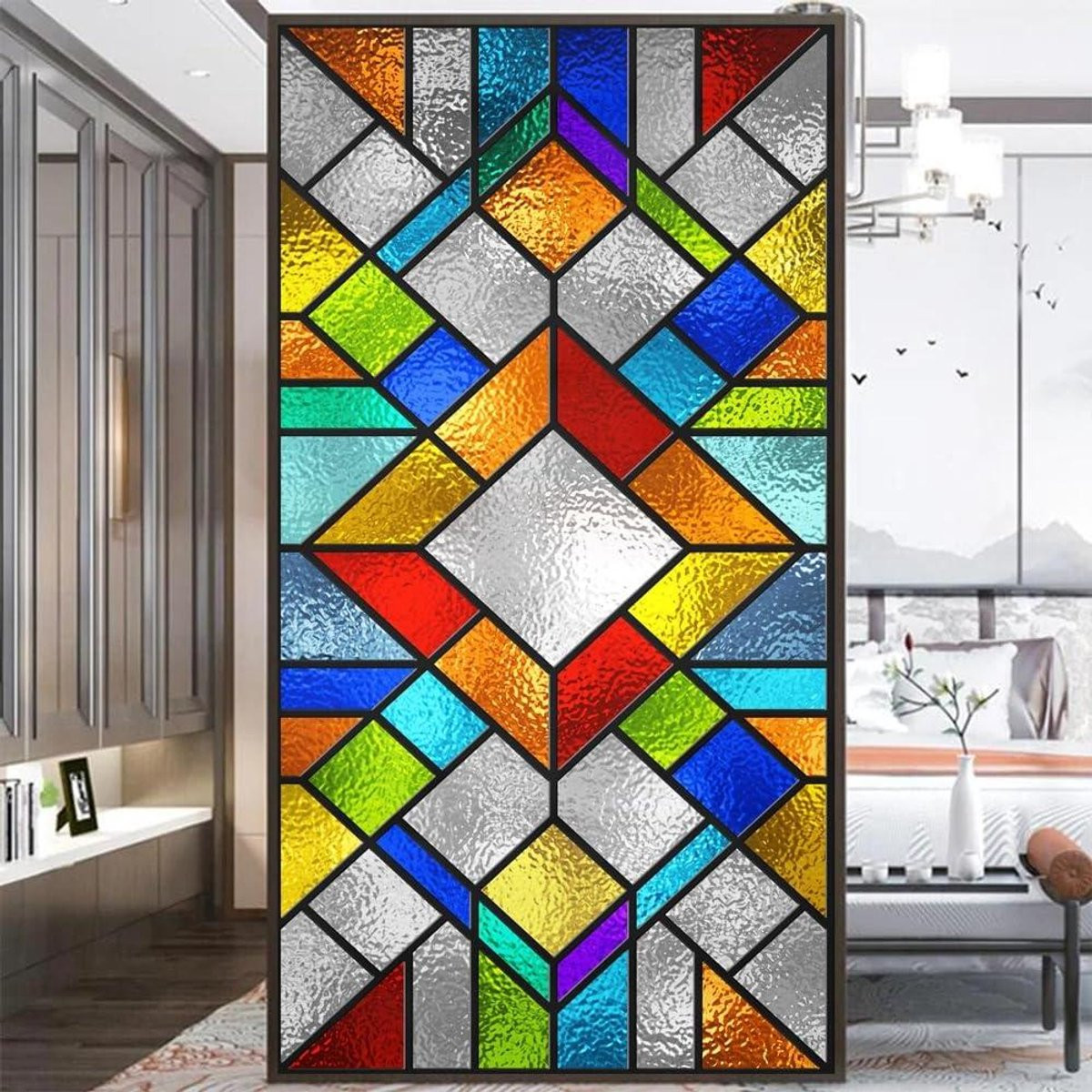 Zwarte privacy raamfolie sticker voor glas, 70 x 200 cm