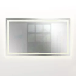 AcquaVapore Badspiegel, Badezimmer Spiegel, Badezimmerspiegel Leuchtspiegel 100x70cm LSP03 OHNE Spiegelheizung
