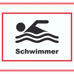 HB-Druck Schwimmer Schild A1 (594x841mm)
