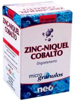 Neovital Health Zinc Nickel Cobalt Microgranules 50 Capsules