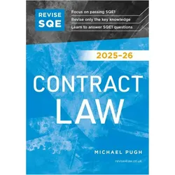 Revise SQE Contract Law 2025/26, Fachbücher von Michael Pugh