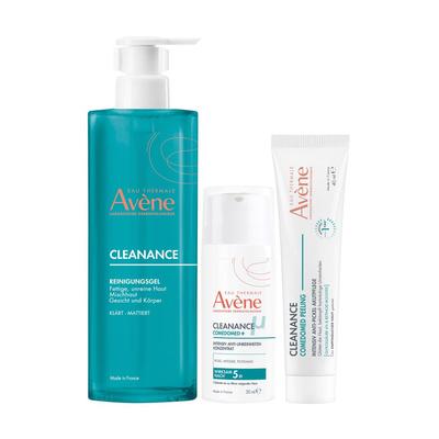 Avène Cleanance Anti Unreinh. Konz. + Reinigungsgel Peeling Pickel Pfl. 1 St Set