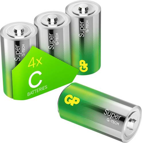 GP Super Baby (C)-Batterie Alkali-Mangan 1.5V 4St.