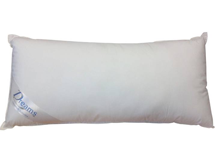 Baumwollkissen DREAMS Gel-Feeling , weiss (weiß), B:40cm L:80cm, Bezug: 100% Baumwolle. Füllung: 100% Synthetik, Kopfkissen, Baumwollkissen
