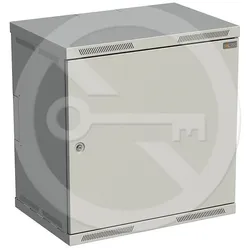 Solarix rozvaděč nástěnný SENSA 12U 400mm, dveře plech, RAL 7035 SENSA-12U-64-21-G (12 HE), Serverschrank, Grau