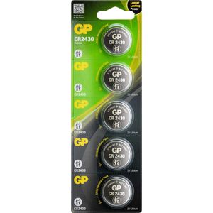 GP Knopfzelle Batteries CR2430, 300 mAh, Lithium, 5 Stück