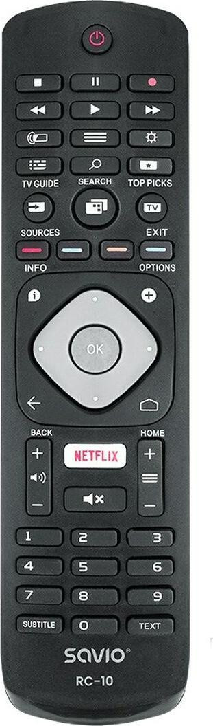 Savio Universele afstandsbediening vervanging voor Philips TV RC-10 IR Draadloos