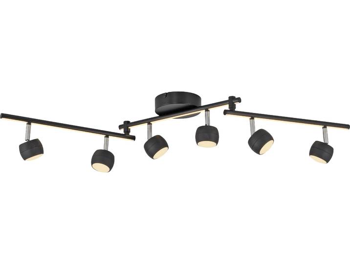 Plafonnier LED JUST LIGHT 11403-18\, 32 W\, 3000 K\, 37 000 lm\, blanc chaud\, IP20\, noir