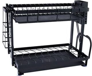 "Household Essentials Metal 2-Tier Countertop Caddy - 16.3""L x 9.9""W x 12.4""H"