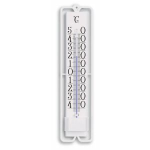 TFA Thermometer 12.3000.02, NOVELLI DESIGN, analoge Skala, q-47 bis 50°C, für innen & außen, weiß
