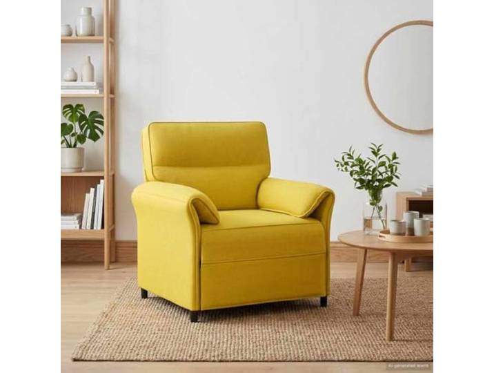 YUTAASU Sofa 100% Polyester, Metallrahmen, MDF Modernes Design, Schaumstoffkissen, klappbare Armlehnen, stabiler Rahmen, für Wohnzimmer