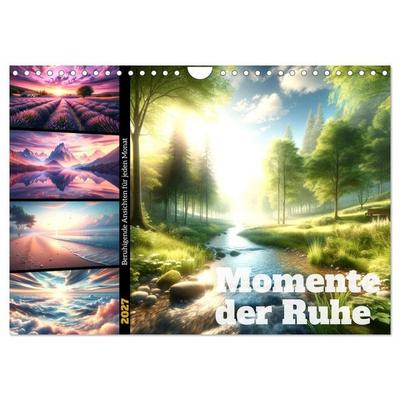 Momente der Ruhe - Beruhigende Ansichten für jeden Monat (Wandkalender 2027 DIN A4 quer), CALVENDO Monatskalender