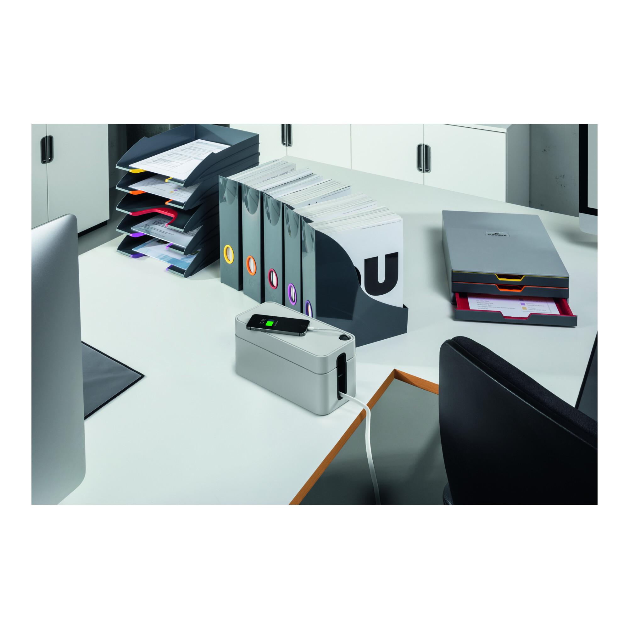 DURABLE Kabelbox CAVOLINE® BOX S grau (503510)