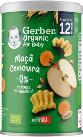 Nestlé Gerber Organic Snack Manzana y Zanahoria +12m 35g