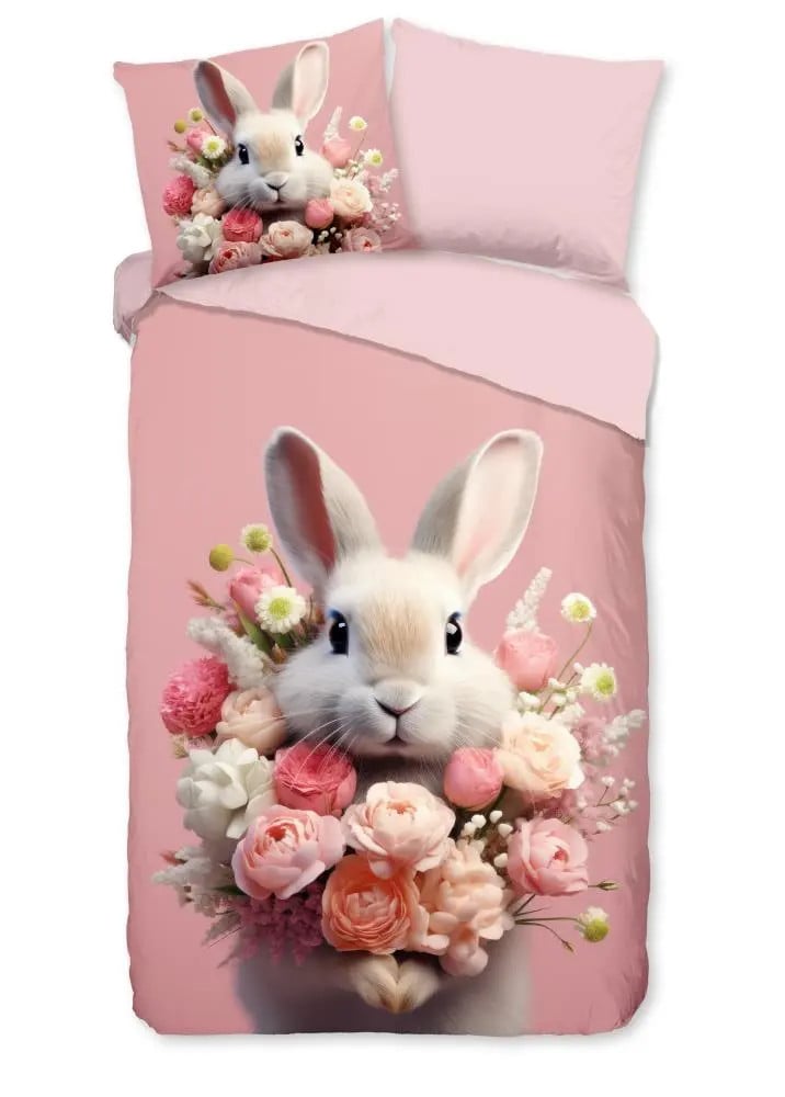 Pure Kinderdekbedovertrek Cathy - Roze - 140 x 220 cm - Microvezel Polyester