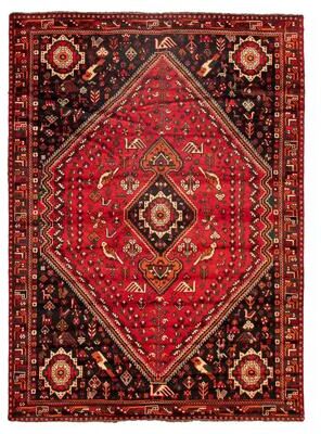 ECARPETGALLERY Hand-knotted Melis Red Wool Rug - 7'1 x 9'9