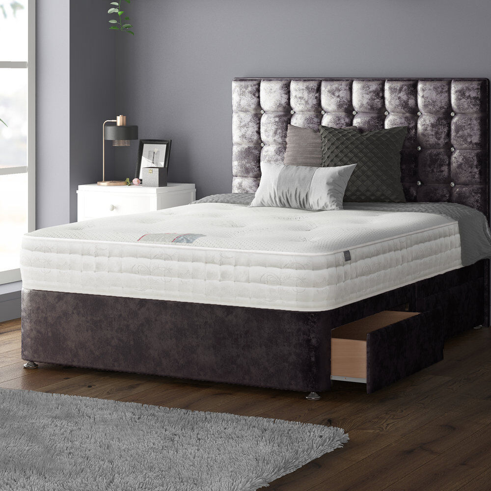 Mercer41 Galarza Upholstered Divan Bed Truffle Small Double (4')