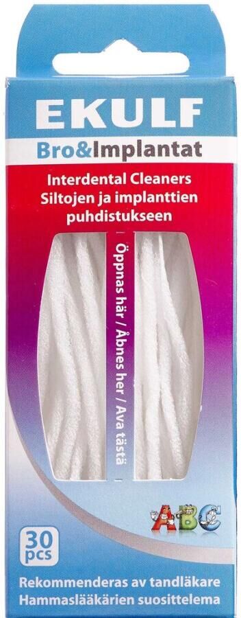Ekulf Bro&Implantat Tandtråd 30 stk