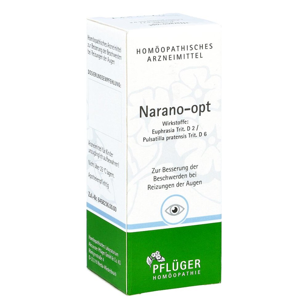 Homöopathisches Laboratorium Alexander Pflüger Gmb Narano Opt Tabletten 05011014