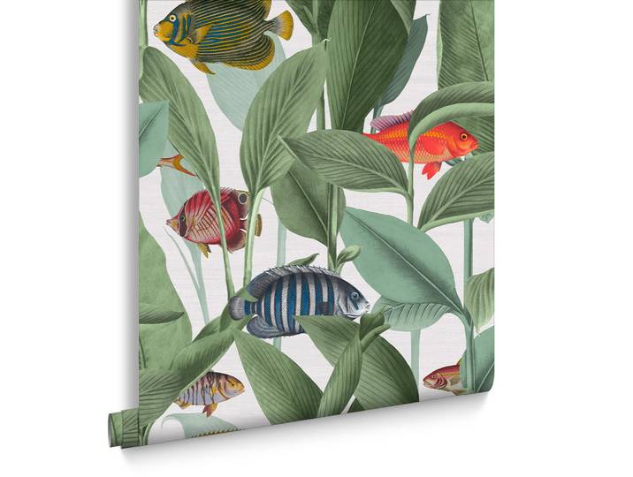 Graham & Brown Vliestapete Aquarium 1005x52 cm, Grün, Papier, Kunststoff, Baum/Pflanze/Natur, Rechteckig, 52x1000 cm, Tapeten & Wandverkleidungen, Vliestapeten