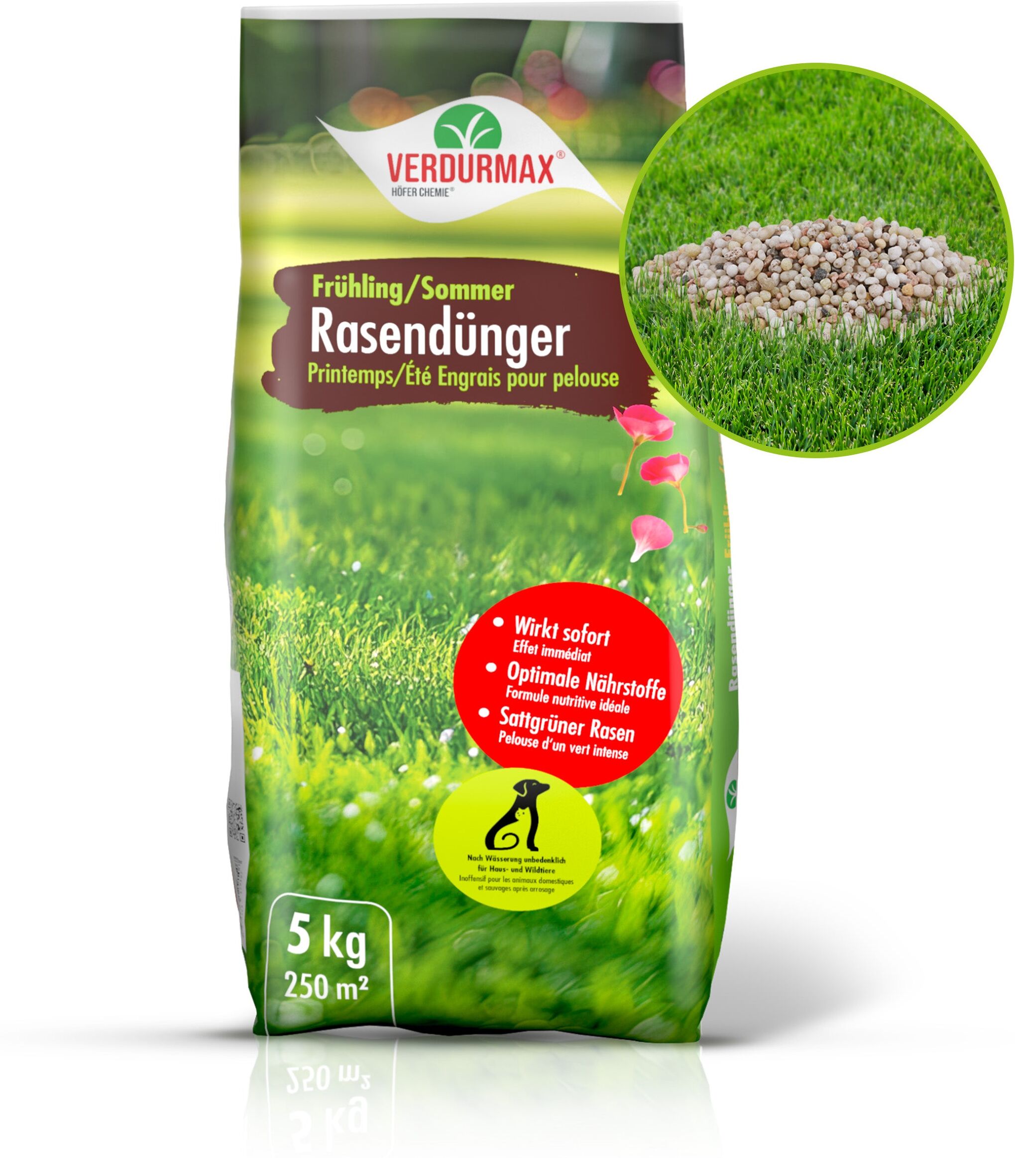 Höfer Chemie GmbH 1x 5 kg Engrais pour gazon VERDURMAX® Printemps / Été