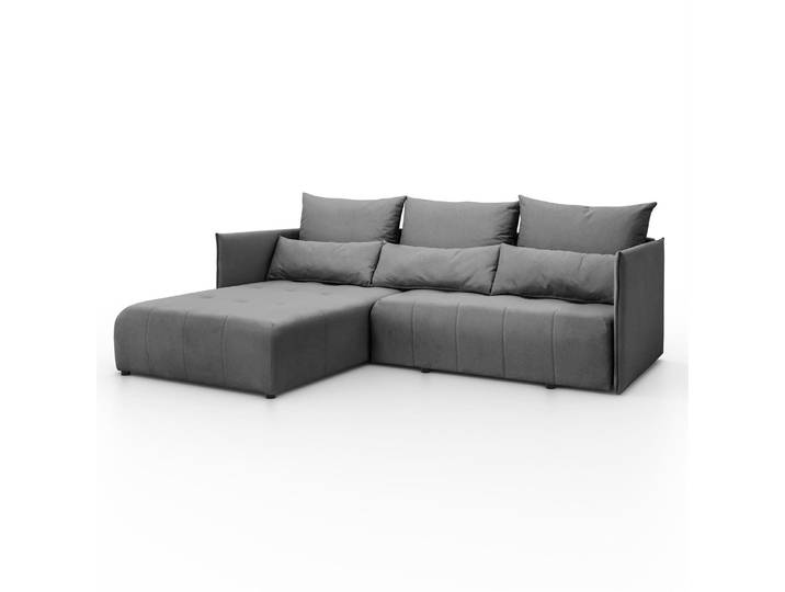 Ecksofa APOLLO L mit Schlaffunktion und Bettkasten, rechte Ausführung Castel 93