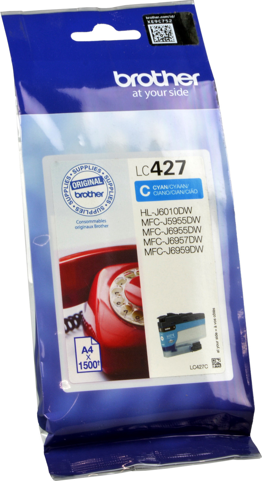 Brother LC427C originele inktpatroon, cyaan