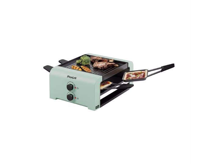 Stöckli PizzaGrill 4 Mint Green Pizzagrillgerät – Raclette Ofen/Raclette Grill